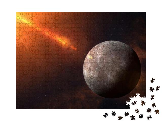 Puzzle 1000 Teile „Merkur, NASA-Bildmaterial“