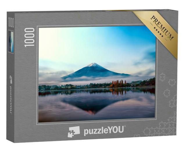 Puzzle 1000 Teile „Berg Fuji in den frühen Morgenstunden, Japan“