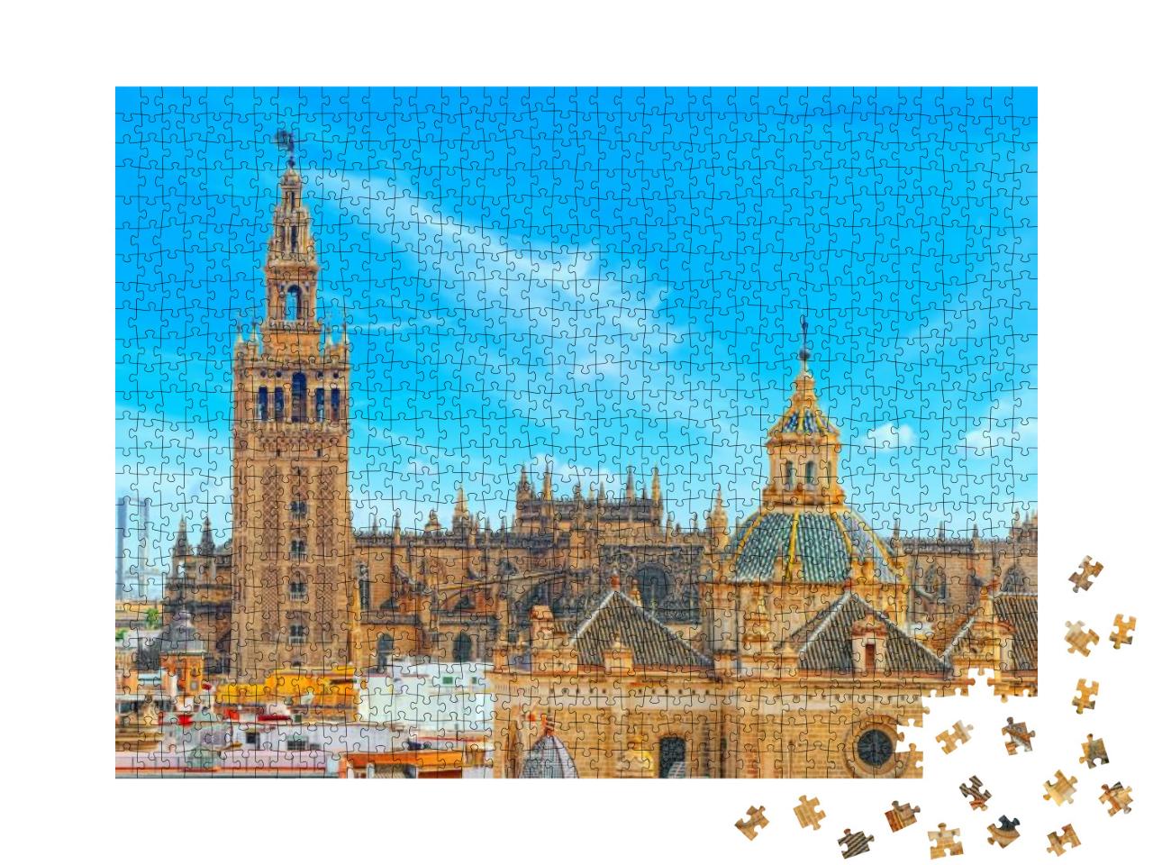 Puzzle 1000 Teile „Die Kathedrale von Sevilla, Spanien“