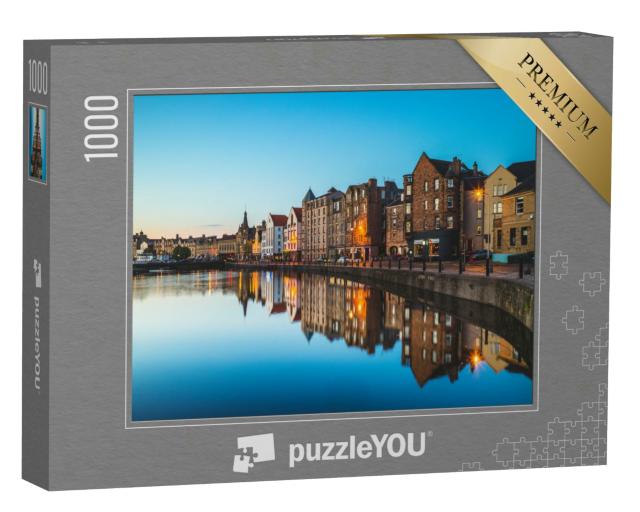 Puzzle 1000 Teile „Nachtansicht von Leith bei Edinburgh, Schottland“