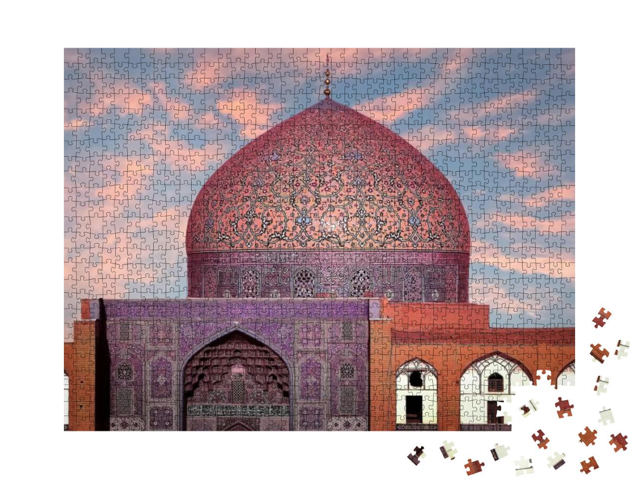 Puzzle 1000 Teile „Isfahan, Iran: Prächtige Kuppel der Scheich-Lotfollah-Moschee“