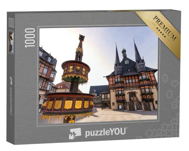 Puzzle 1000 Teile „Historisches Rathaus von Wernigerode, Deutschland“