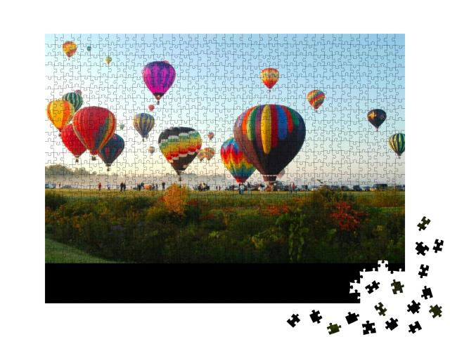 Puzzle 1000 Teile „Adirondack Balloon Festival, Queensbury, New York“
