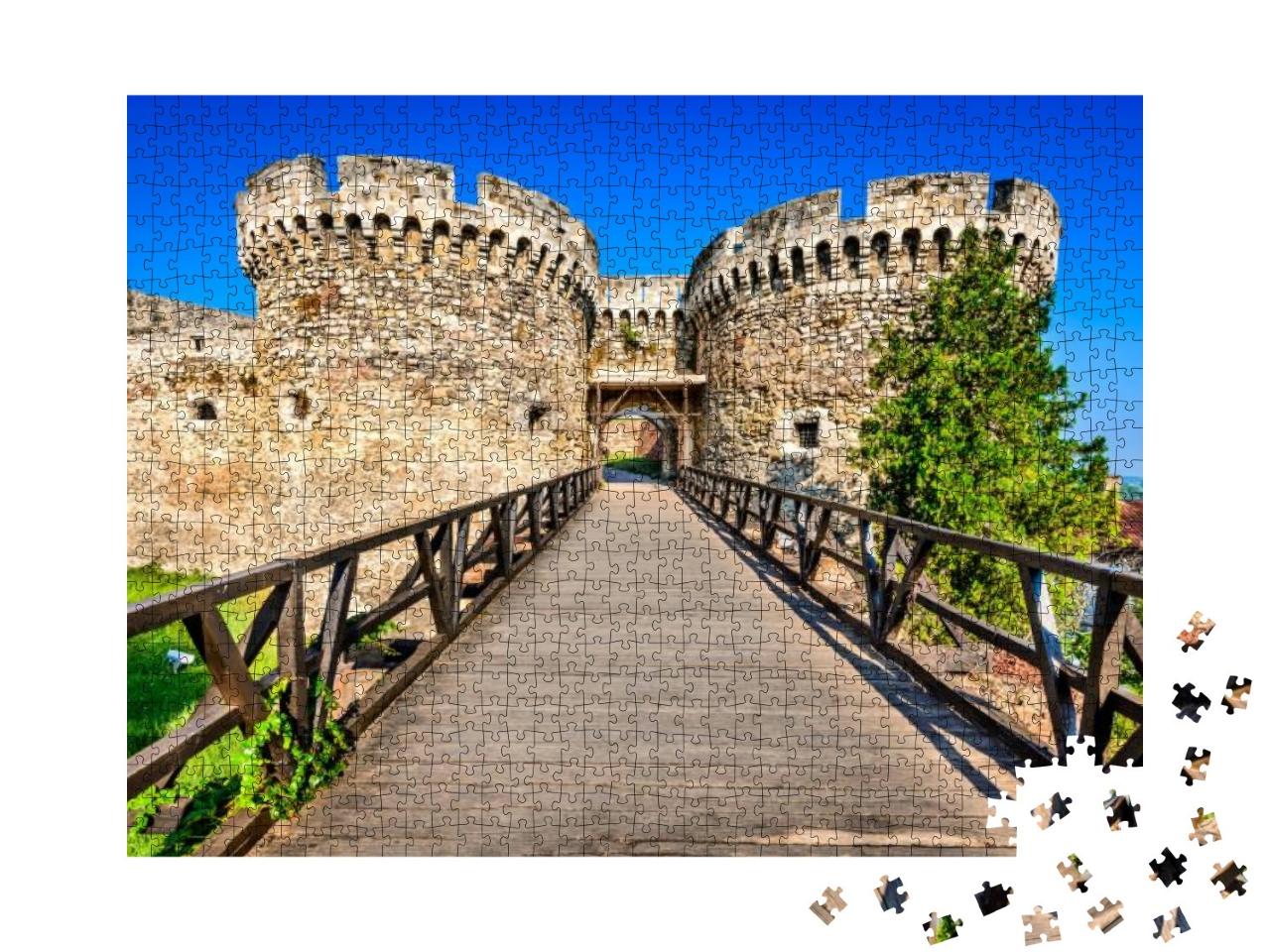 Puzzle 1000 Teile „Eingang der Festung Kalemegdan, Belgrad, Serbien“