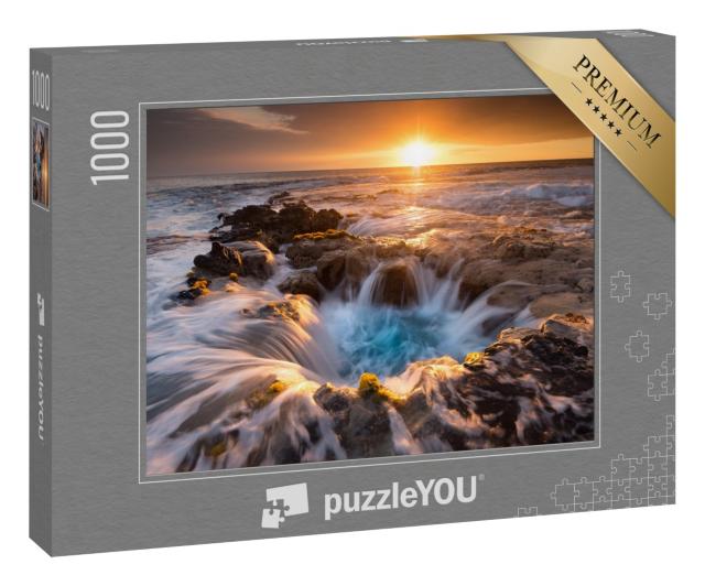 Puzzle 1000 Teile „Pools of Paradise bei Sonnenuntergang, Big Island, Hawaii“