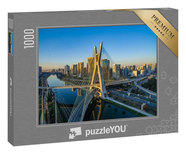 Puzzle 1000 Teile „Hängebrücke von Sap Paulo, Brasilien“