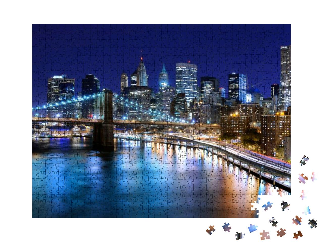 Puzzle 1000 Teile „Skyline des Stadtzentrums von New York“