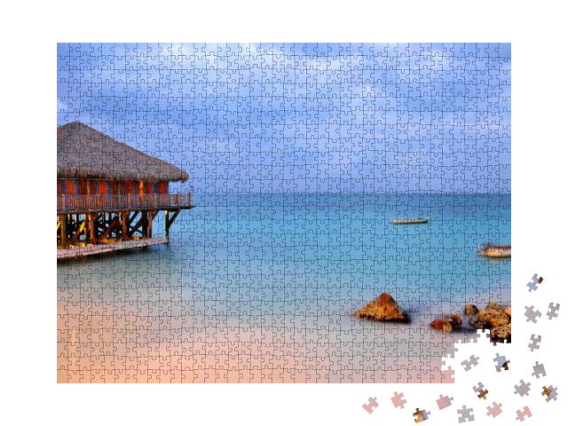 Puzzle 1000 Teile „Strand in Punta Cana, Dominikanische Republik“