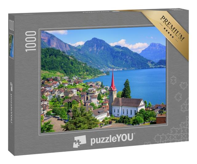Puzzle 1000 Teile „Vierwaldstättersee und Alpen, Schweiz“