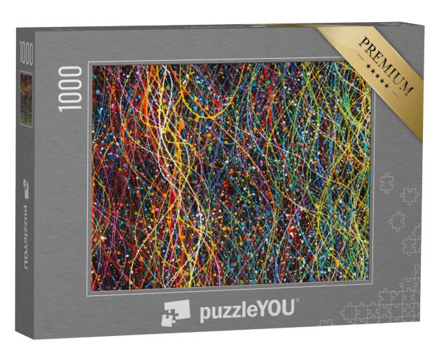 Puzzle 1000 Teile „Abstrakte Linien auf Hintergrund mit Textur“