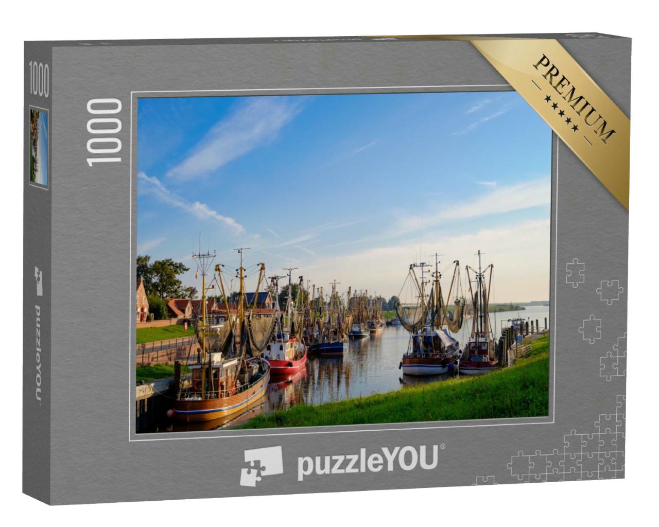 Puzzle 1000 Teile „Hafen von Greetsiel, Deutschland“