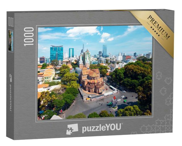 Puzzle 1000 Teile „Kathedrale Notre Dame, Ho chi minh Stadt, Vietnam“