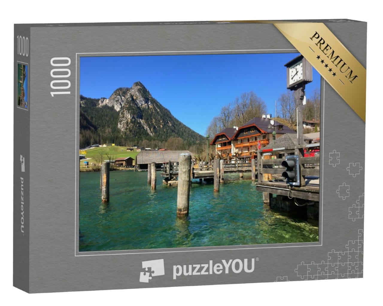 Puzzle 1000 Teile „Schöne Aussicht auf den Königssee, Deutschland“