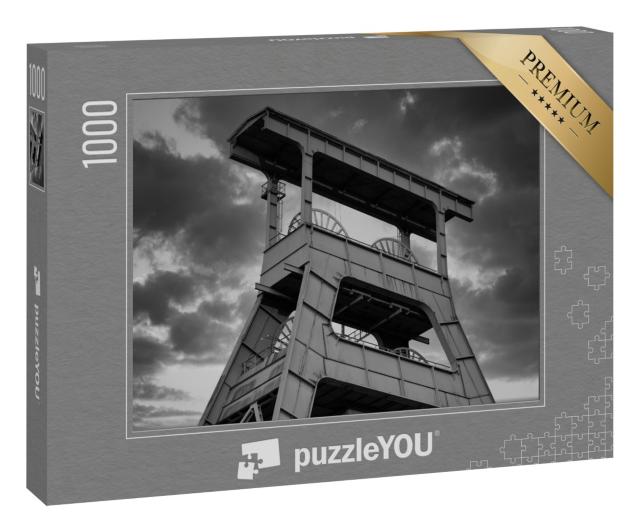 Puzzle 1000 Teile „Ein alter Förderturm, Ruhrgebiet, Deutschland“