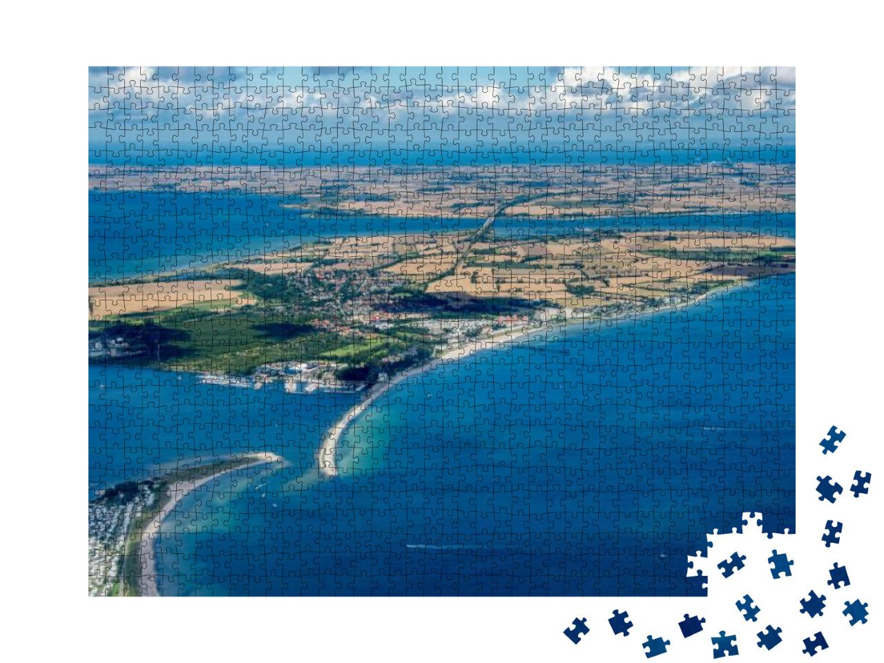 Puzzle 1000 Teile „Panoramaflug über die Insel Fehmarn“