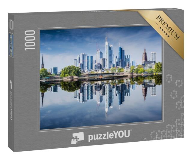 Puzzle 1000 Teile „Skyline von Frankfurt am Main, Deutschland“