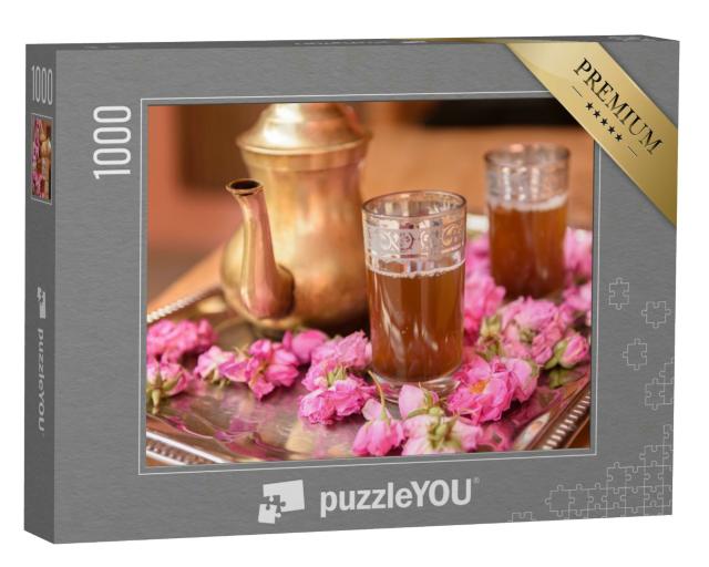 Puzzle 1000 Teile „Tee in Kalat M'Goun, Marokko“