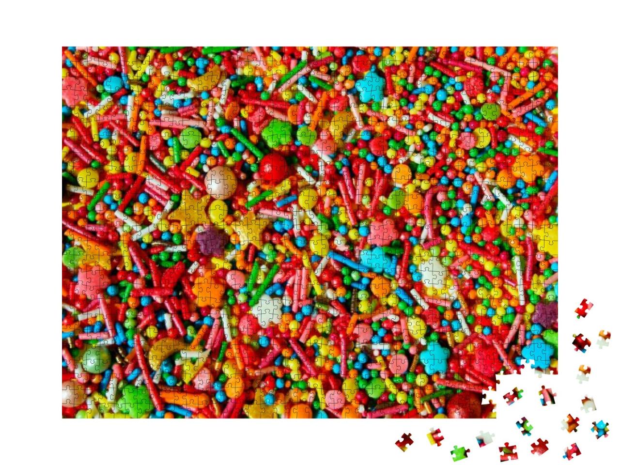 Puzzle 1000 Teile „Bunter Zuckerstreusel“