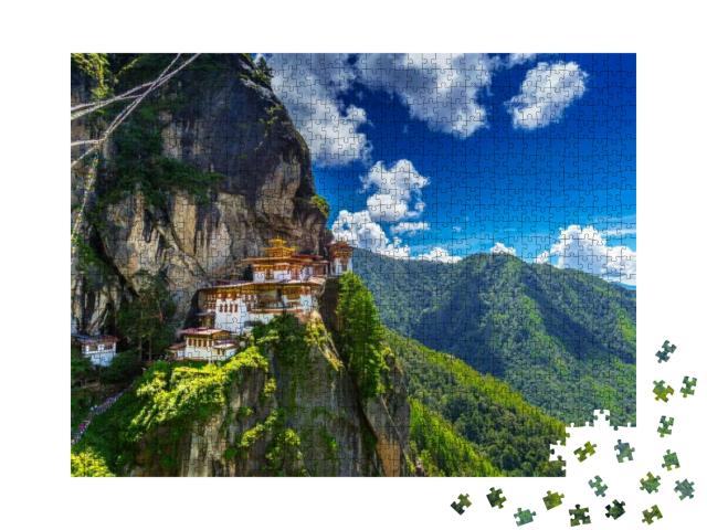 Puzzle 1000 Teile „Taktshang Goemba, Tigernest-Kloster, Bhutan“