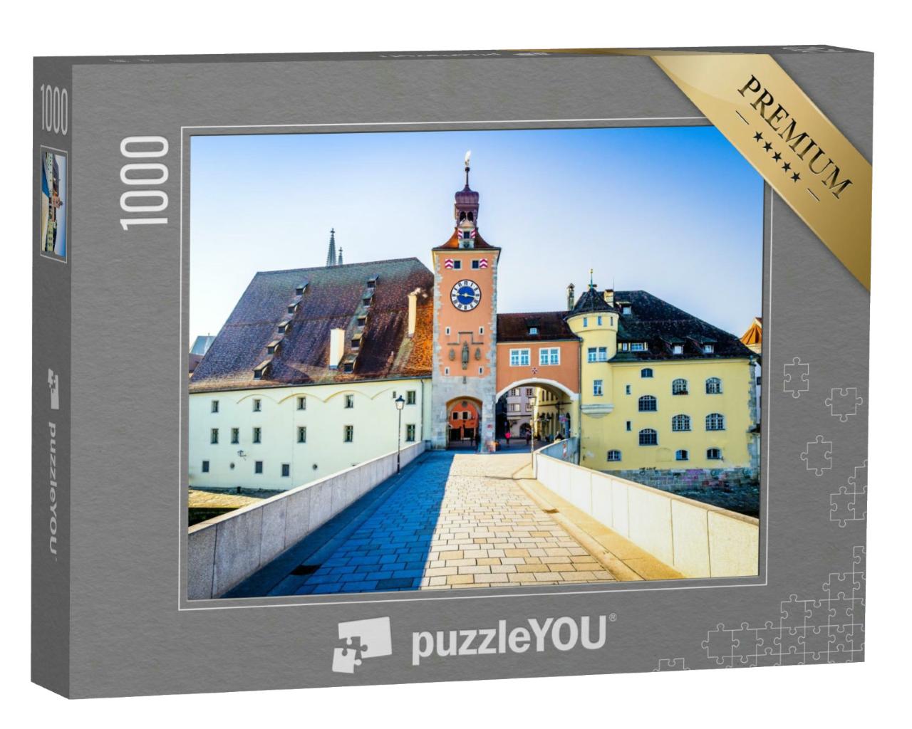 Puzzle 1000 Teile „Altstadt von Regenburg in Bayern, Deutschland“