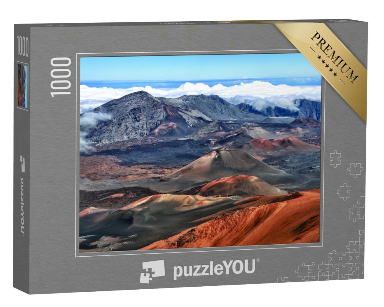 Puzzle 1000 Teile „Wunderschöne Felslandschaft des Haleakala-Vulkan, Maui, Hawaii“