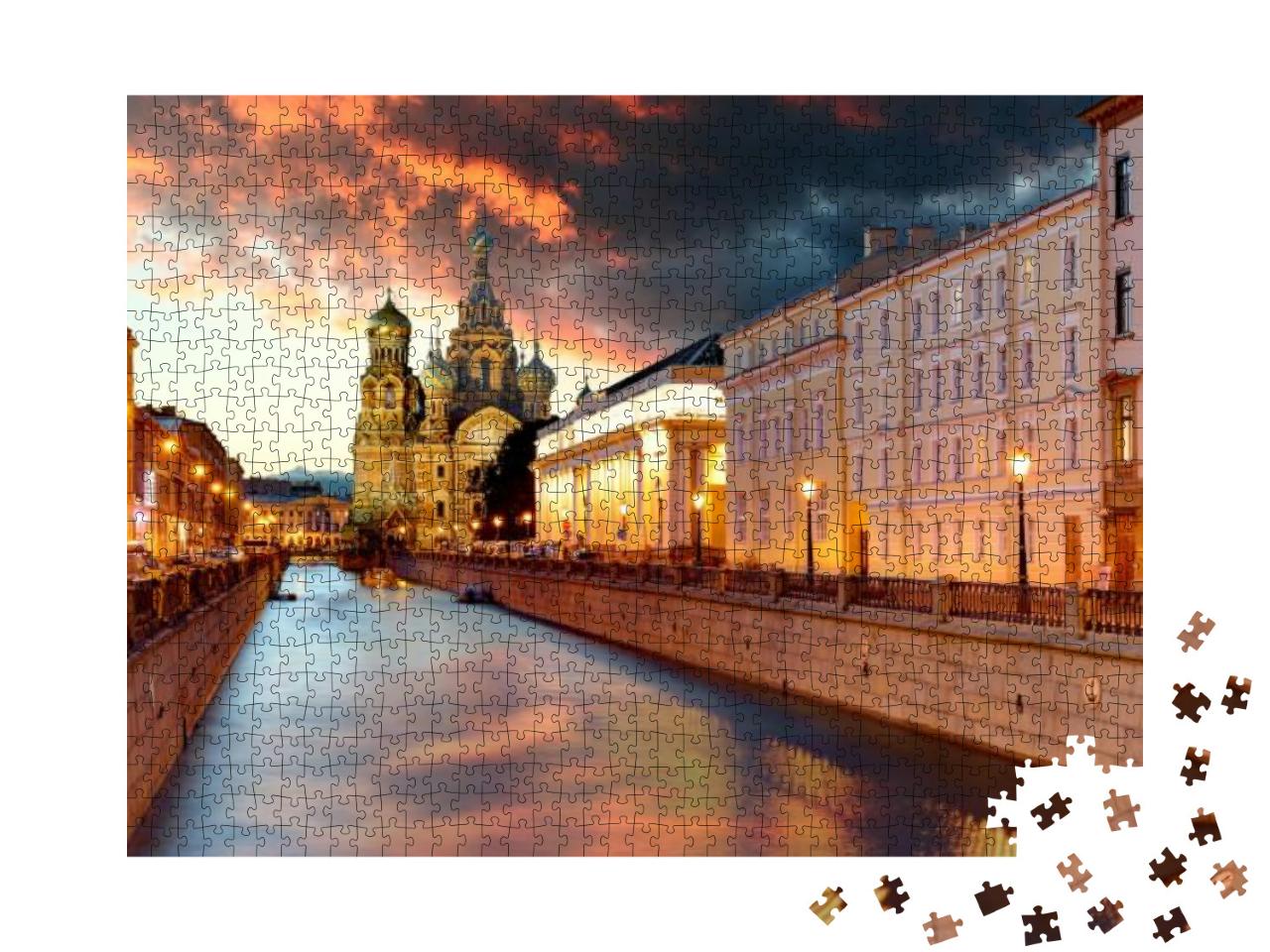 Puzzle 1000 Teile „Kirche von Sankt Petersburg, Russland“