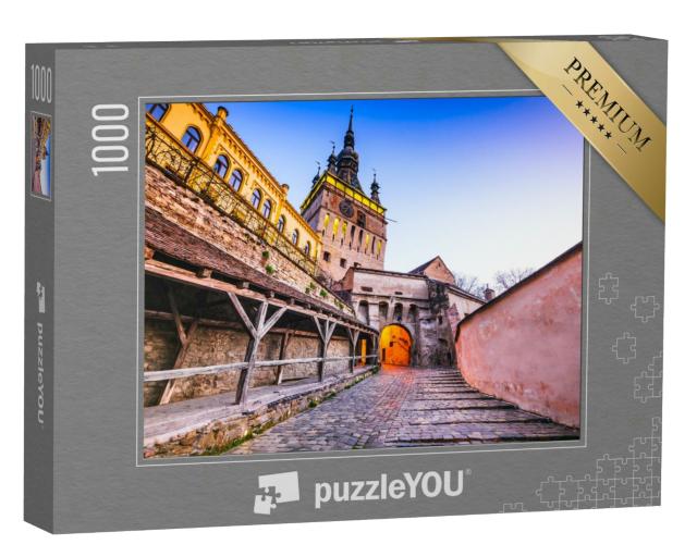 Puzzle 1000 Teile „Sighisoara, Rumänien: Mittelalterlichen Festungsstadt“