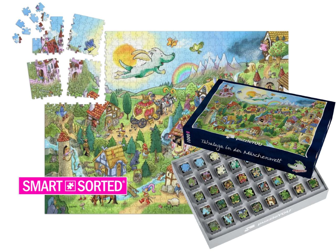 Puzzle „Tabaluga in der Märchenwelt“ | SMART SORTED® 1000 Teile