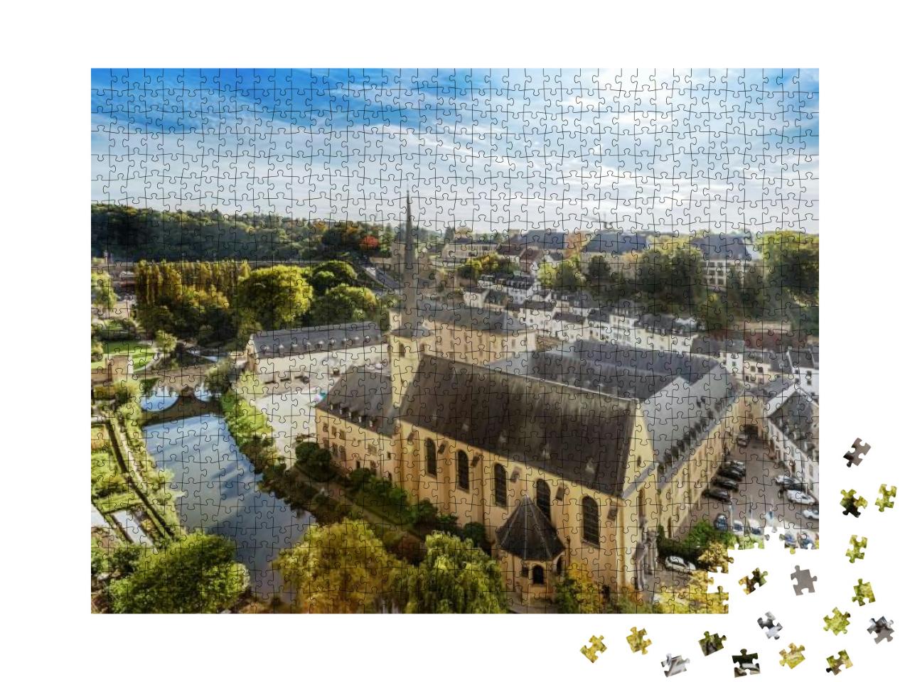 Puzzle 1000 Teile „Panorama von Luxemburg“