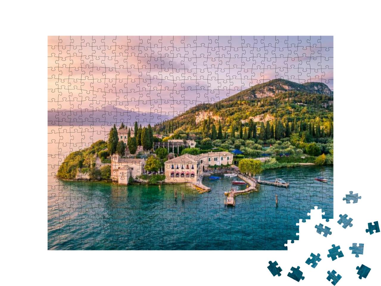 Puzzle 500 Teile „Punta San Vigilio am Gardasee, Italien“