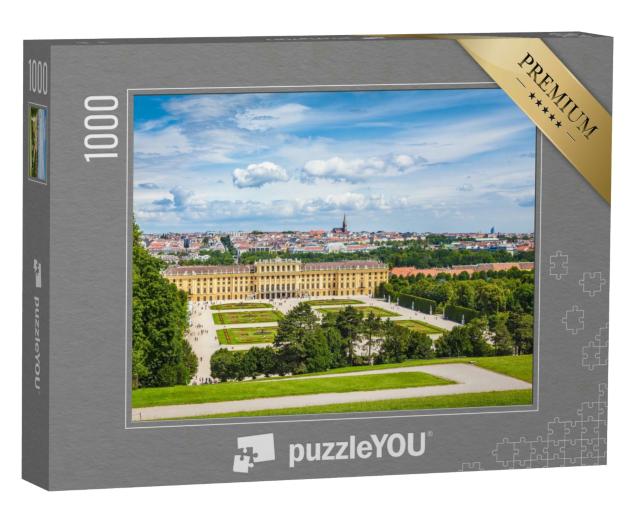 Puzzle 1000 Teile „Schlosses Schönbrunn mit dem Großen Parterregarten, Wien“