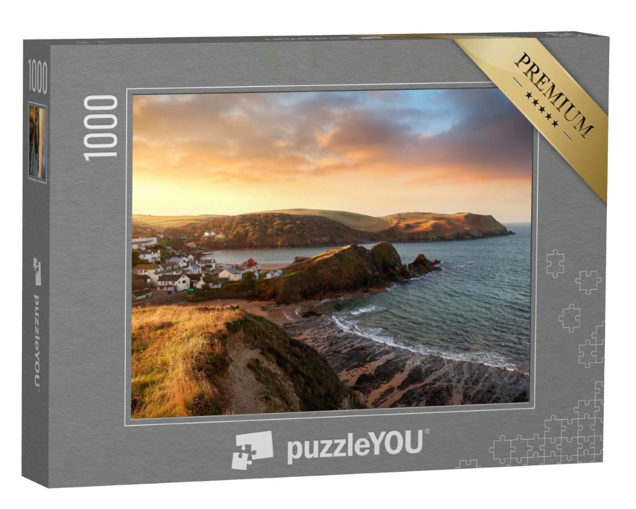 Puzzle 1000 Teile „Hope Cove, ein Küstendprf in Devon, England“