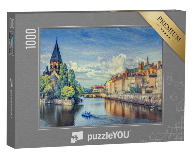 Puzzle 1000 Teile „im Stil von Paul-Cezanne - Metz, Lothringen - Puzzle-Kollektion Künstler & Gemälde“