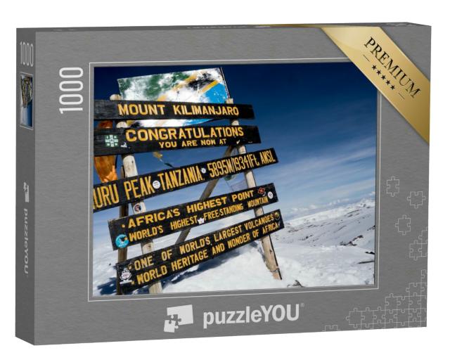 Puzzle 1000 Teile „Gipfel des Kilimandscharo, Tansania“