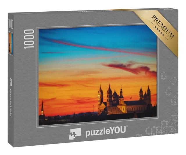 Puzzle 1000 Teile „St. Peter Dom in der Abenddämerung, Worms“
