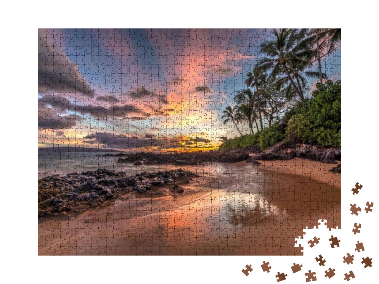 Puzzle 1000 Teile „Verzauberter hawaiianischer Sonnenuntergang“