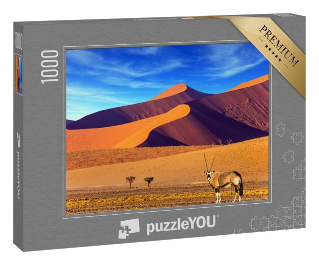 Puzzle 1000 Teile „Älteste Wüste der Welt: Sonnenuntergang in der Namib, Südafrika“
