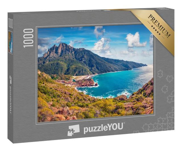 Puzzle 1000 Teile „Frühlingsbild aus Porto: Stadtbild mit Meer, Portugal“