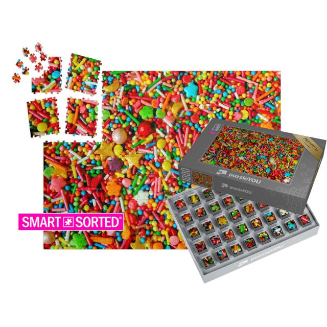 SMART SORTED® | Puzzle 1000 Teile „Bunter Zuckerstreusel“