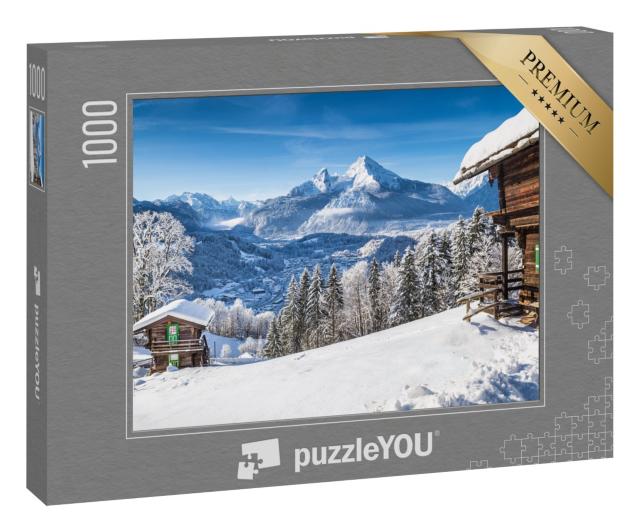 Puzzle 1000 Teile „Winterliche Alpen in Österreich“
