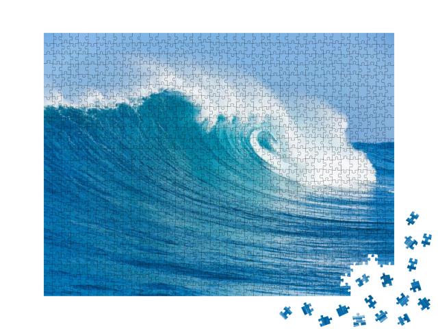 Puzzle 1000 Teile „Blaue Ozeanwellen“
