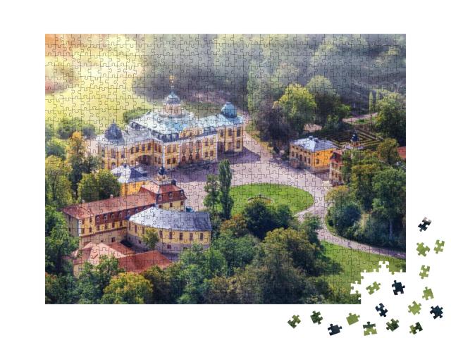 Puzzle 1000 Teile „Schloss Belvedere am Stadtrand von Weimar, Deutschland“