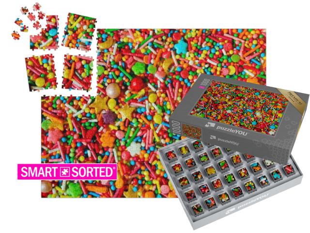 SMART SORTED® | Puzzle 1000 Teile „Bunter Zuckerstreusel“