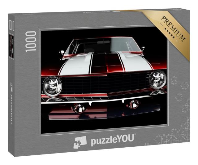 Puzzle 1000 Teile „Klassischer Sportwagen: Muscle Car Chevrolet Camaro“