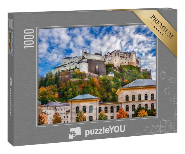 Puzzle 1000 Teile „Wunderschöne Blick auf die Festung Hohensalzburg, Salzburg, Österreich“