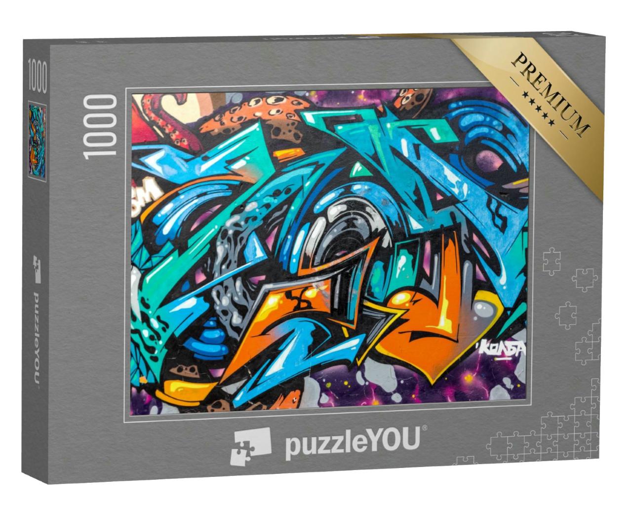 Puzzle 1000 Teile „Abstrakte Street Art Graffiti-Stil“