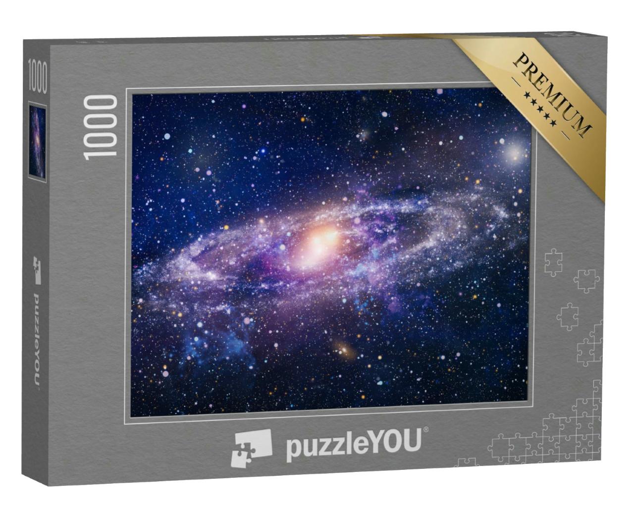 Puzzle 1000 Teile „Planeten, Sterne und Galaxien: Schönheit des Weltraums“