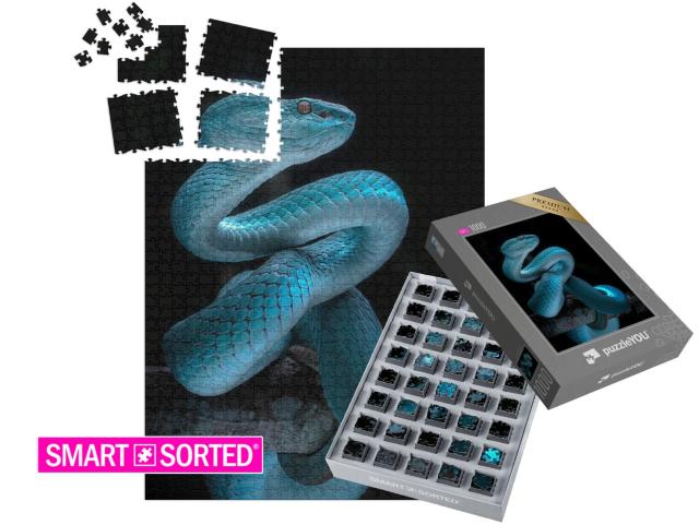 SMART SORTED® | Puzzle 1000 Teile „Giftige Vipernnatter“