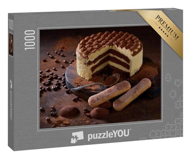 Puzzle 1000 Teile „Tiramisu-Torte“