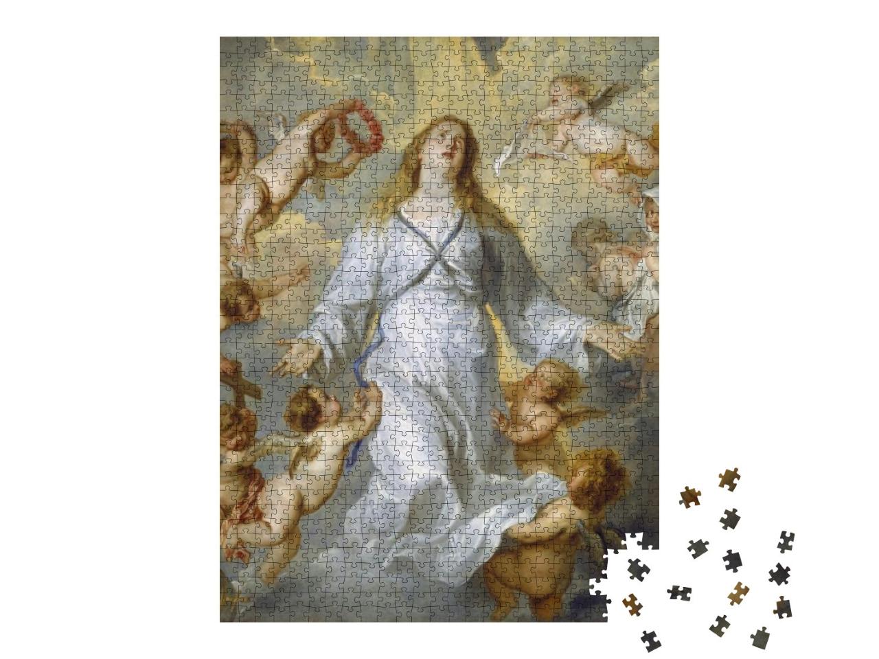Puzzle 1000 Teile „Jungfrau als Fürsprecherin, von Anthony van Dyck, Ölgemälde“